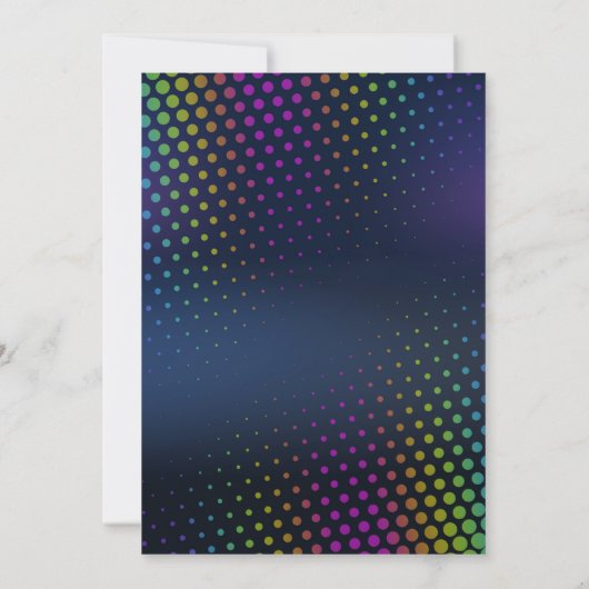 Neon Bowling Anniversaire Fête Invitation (Dos)