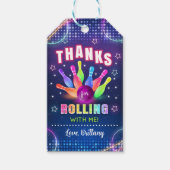 Neon Bowling Hartelijk dank, Labels, Bowling Favor Cadeaulabel (Voorkant)