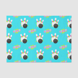 Neon Bowling Party Tissue Paper Tissuepapier
