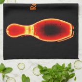 Neon Bowling Pin Theedoek (Gevouwen)