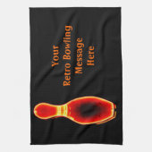 Neon Bowling Pin Theedoek (Verticaal)