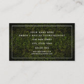 Neon Boxwood Clou Artiste Carte de visite (Dos)