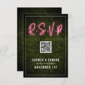 Neon Boxwood Mariage QR RSVP (Devant / Derrière)