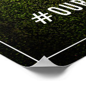 Neon Boxwood Wedding Hashtag Poster (Hoek)