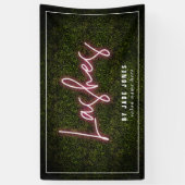 Neon Boxwood Wimper Kunstenaar Cosmetoloog Spandoek (Verticaal)