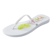 Neon Bridal Final Fiesta Sip Ole Bachelorette Teenslippers (Schuin)