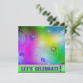 Neon Bright Invitation du 13e anniversaire (Debout devant)