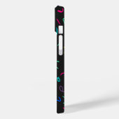 Neon Bright Marks op Black Case-Mate iPhone Case (Achterkant / Links)