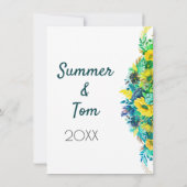 Neon Bright Summer Sunflower Vrijgezellenfeest nod Kaart (Achterkant)