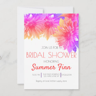 Neon Bright Summer Sunflower Vrijgezellenfeest nod Kaart