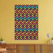 Neon BrightStor mode kleurrijk design 1 Canvas Afdruk (Insitu (Woonkamer))