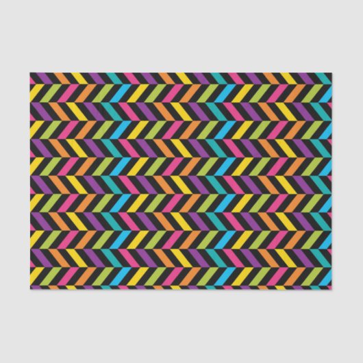 Neon BrightStor mode kleurrijk design 1 Tissuepapier (Voorkant)