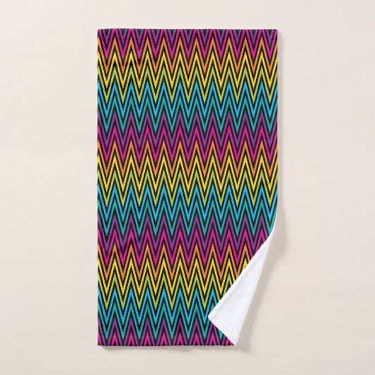 Neon BrightStor mode kleurrijk design 8 Bad Handdoek (Handdoek)