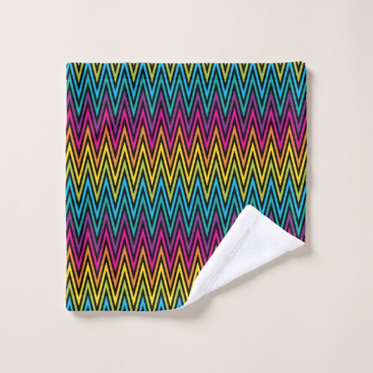 Neon BrightStor mode kleurrijk design 8 Bad Handdoek (Wasdoekje)