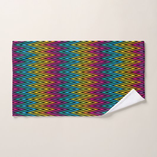 Neon BrightStor mode kleurrijk design 8 Bad Handdoek (Handdoek)