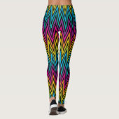Neon BrightStor mode kleurrijk ontwerp Leggings (Achterkant)