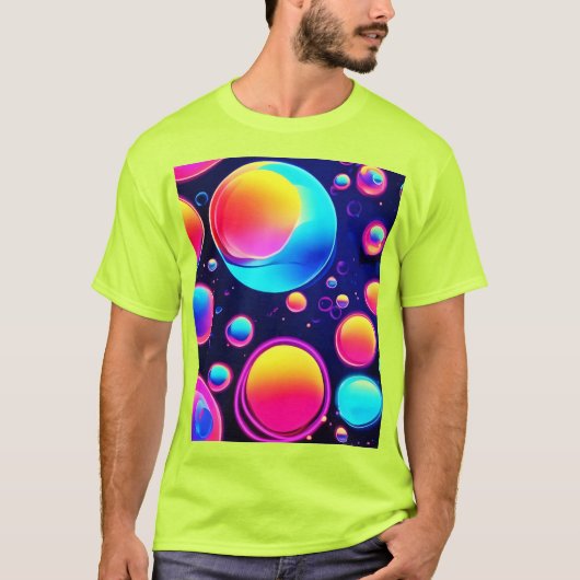 Neon Bubble Universe T-shirt (Voorkant)