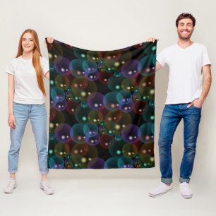 Neon Bubbles Fleece Deken