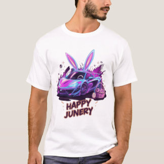 Neon Bunny-Drive | Conception de T-Shirt "Happy Ju
