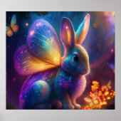 Neon Bunny Poster (Voorkant)
