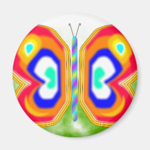Neon Butterfly Magneet