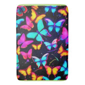 Neon Butterfly Pattern Badmat (Voorkant Verticaal)