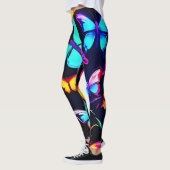 Neon Butterfly Pattern Leggings (Links)