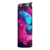 Neon Butterfly Thermosbeker (Gedraaid links)