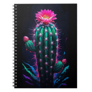 Neon Cactus Bloom Notitieboek