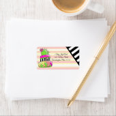 Neon Cactus Return Address Label (Insitu)