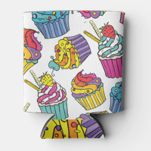 Neon Cakes: Pop Art Pattern. Blikjeskoeler