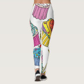 Neon Cakes: Pop Art Pattern. Leggings (Achterkant)