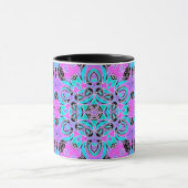 Neon caleidoscoop, mandala mok (Midden)