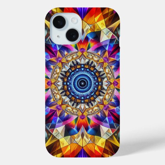 Neon caleidoscoop ontwerp Case-Mate iPhone case (Achterkant)