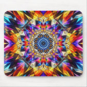 Neon caleidoscoop ontwerp muismat (Voorkant)