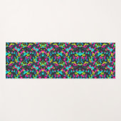 Neon Camouflage Pattern Yogamat (Voorkant (horizontaal))