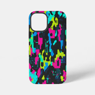 Neon Camouflagepatroon iPhone 12 Mini Hoesje