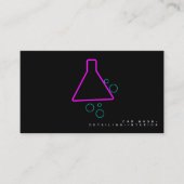 Neon Car Wash Interior Designer Logo D Visitekaartje (Voorkant)