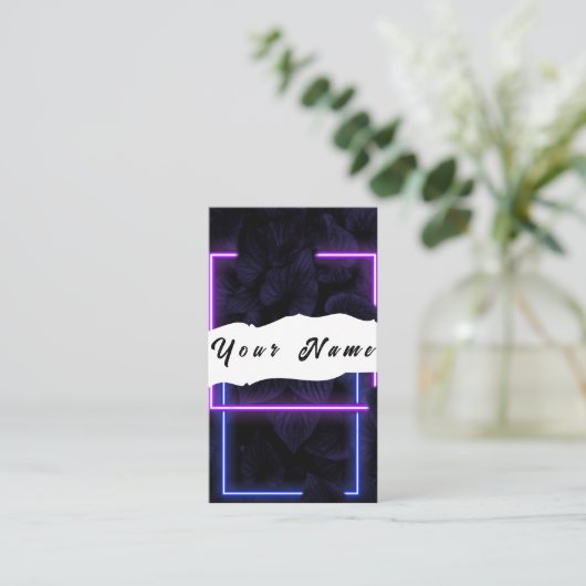 Neon Carte de visite (Debout devant)
