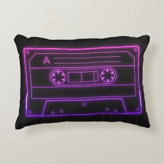 Neon Cassettebandje Retro Esthetische Worp Kussen