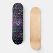 Neon Cat Skateboard (Voorkant)