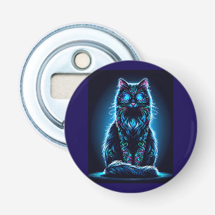 Neon Cat Vivid Achtergrond-97948 Button Flesopener