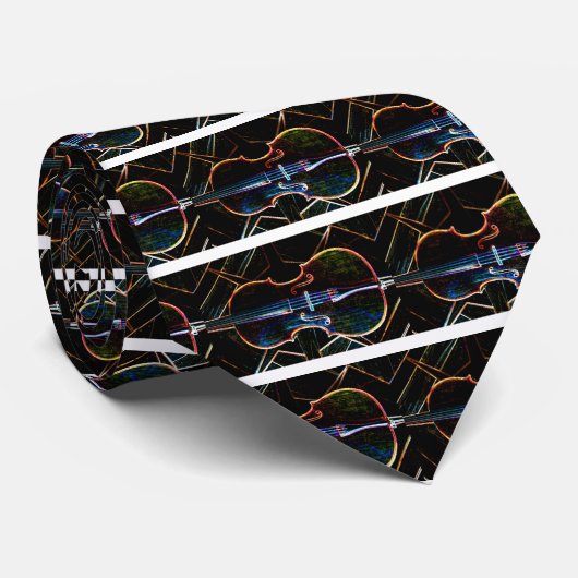 Neon Cello Stropdas (Opgerold)