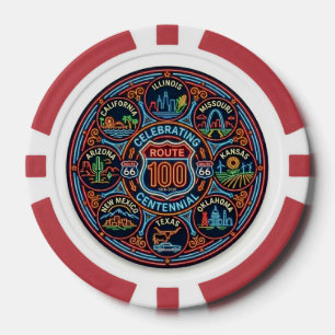 Neon Centennial Game Night Accessoire Poker Chips