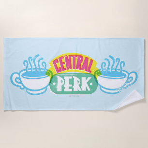 Neon Central Perk Logo Strandlaken