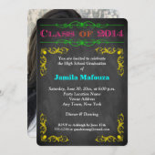 Neon Chalkboard Class of 2014 PHOTO Afstuderen Kaart (Voorkant / Achterkant)