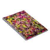 Neon Chaos Abstrait Paint Splatter Carnet (Côté Droit)