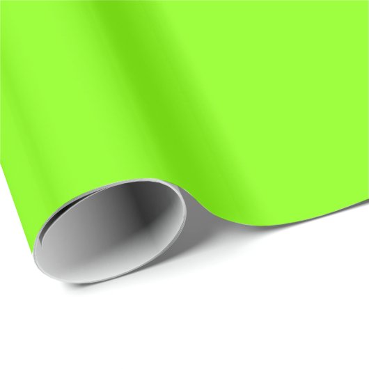 Neon Chartreuse Cadeaupapier (Rol Hoek)