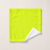 Neon Chartreuse couleur solide | Classique (Gant de toilette)