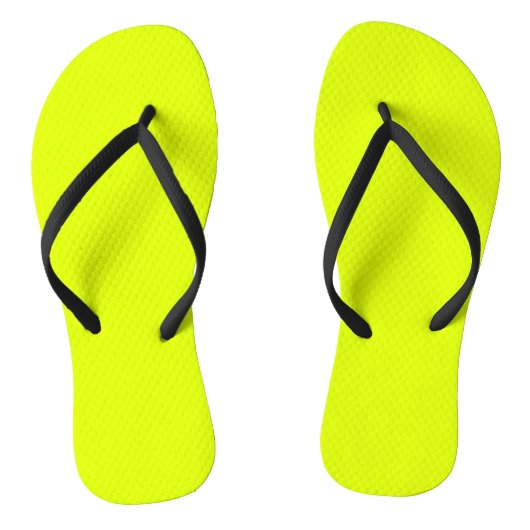 Neon Chartreuse Custom Classic Teenslippers (Voetbed)